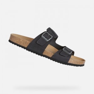 Black Geox Sandal Ghita | 4539-SFEXT