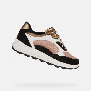 Black / Dark Rose Geox Spherica 4x4 Abx | 4957-HCYKP