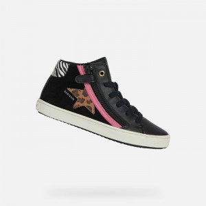 Black / Fuchsia Geox Kalispera | 8753-DFVNY