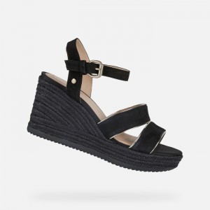 Black / Gold Geox Ponza | 2053-PJSAB