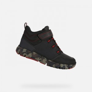 Black / Red Geox Flexyper Abx | 1260-EPWYC