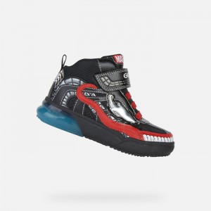 Black / Red Geox Grayjay | 7408-ZAJFE