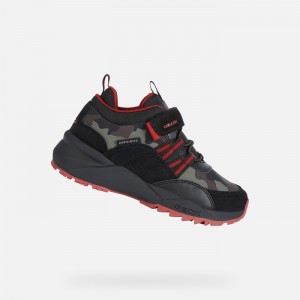 Black / Red Geox Heevok Abx | 7489-LNCGH