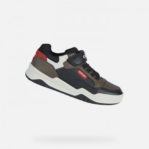 Chocolate / Red Geox Perth | 4701-MECXZ