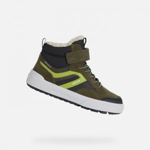 Dark Green / Lime Green Geox Weemble Abx | 5497-QEWAY