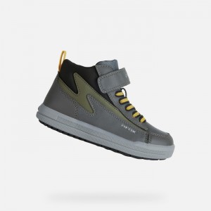 Dark Grey / Green Geox Arzach | 6920-WSHFR