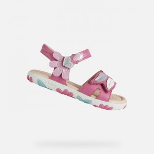 Fuchsia / Dk Pink Geox Sandal Haiti | 2956-LKDOC
