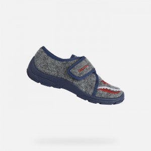 Grey / Navy Geox Nymel | 8347-HCQSP