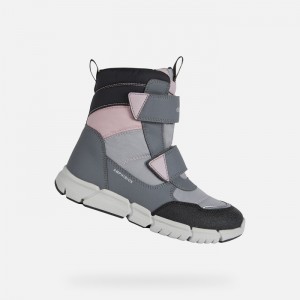 Grey / Pink Geox Flexyper Abx | 7015-RDQFH