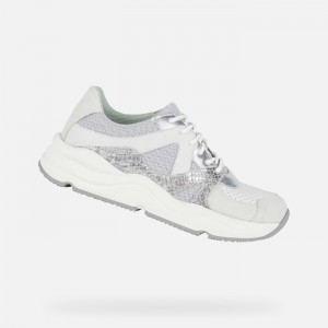 Light Grey / White Geox Topazio | 3268-GRQVX