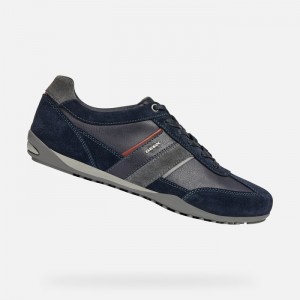 Navy / Dark Burgundy Geox Wells | 7652-VBMIC