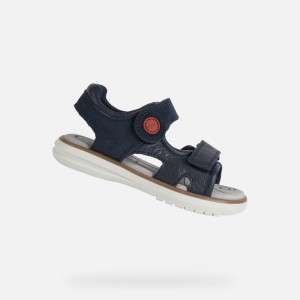 Navy / Dark Red Geox Sandal Maratea | 0281-CPDFA