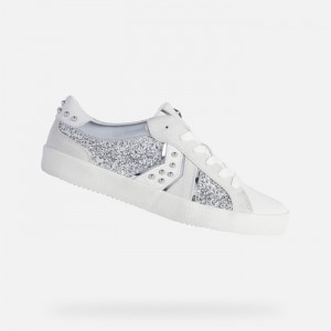 Silver / Off White Geox Warley | 2836-IRJOY