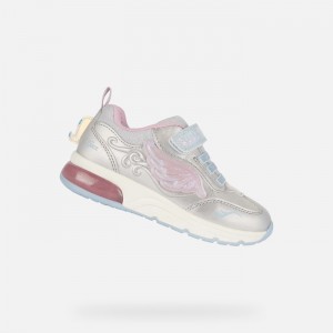 Silver / Pink Geox Spaceclub | 3140-QRBFM
