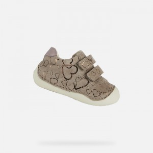 Smoke Grey / Dark Pink Geox Tutim | 3052-BOXYC