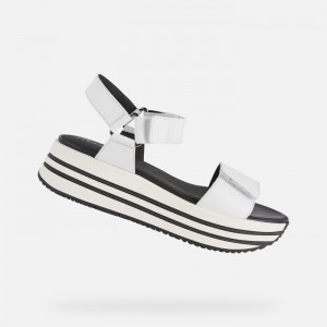 White Geox Sandal Kency | 3801-QHNCJ