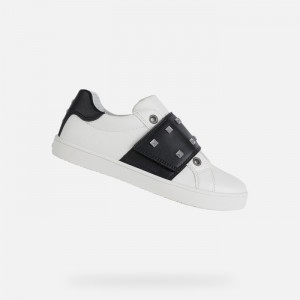 White / Black Geox Kathe | 6749-JHAMG