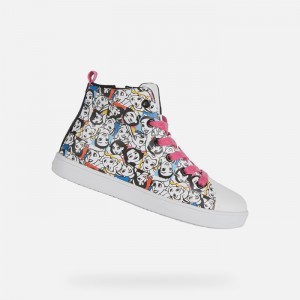 White / Black Geox Kathe | 9268-NZBLE