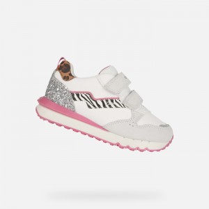 White / Fuchsia Geox Fastics | 4236-IBLRA