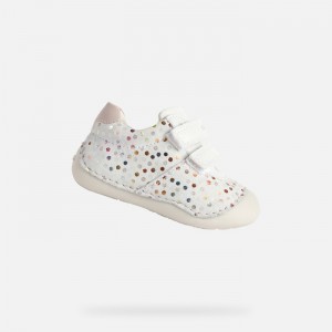 White / Light Rose Geox Tutim | 4625-KDTPW