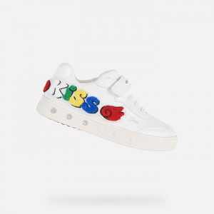 White / Red Geox Skylin | 9675-BOJLC
